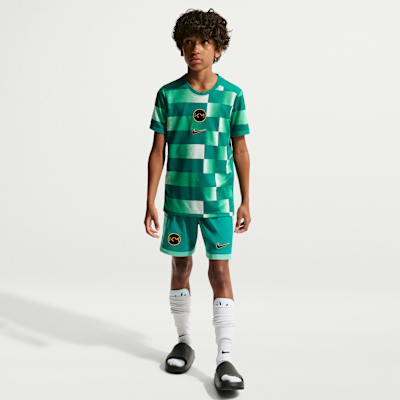 Kylian Mbappé Academy Big Kids' Dri-FIT Short-Sleeve Soccer Top